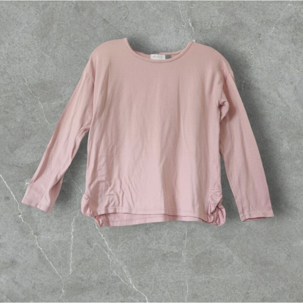 Place Girls Long Sleeve Round Neck Pink High Low Sweater Size XXL